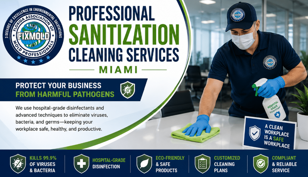 Sanitization Cleaning Services in Miami