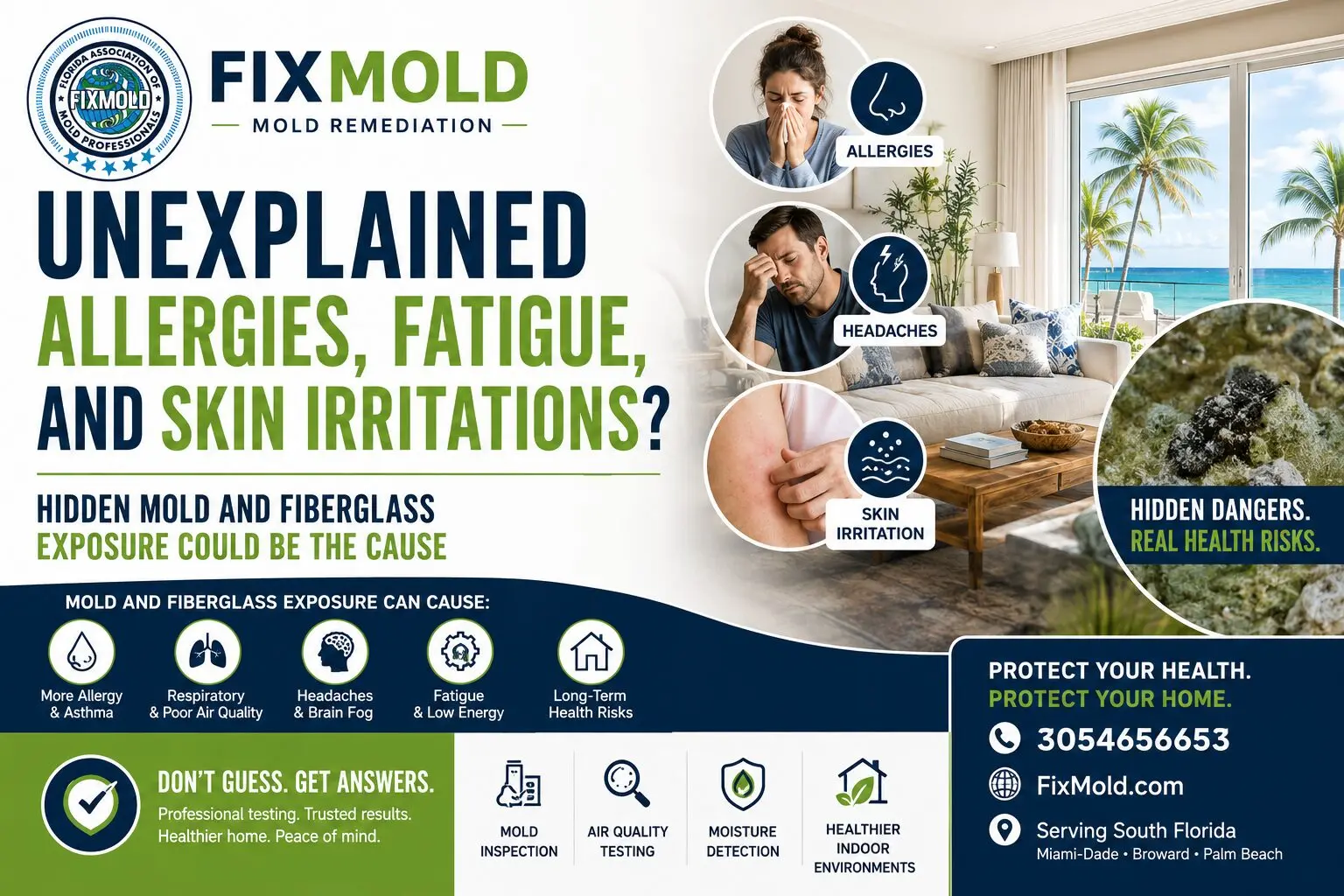 Unexplained Allergies, Fatigue, and Skin Irritation