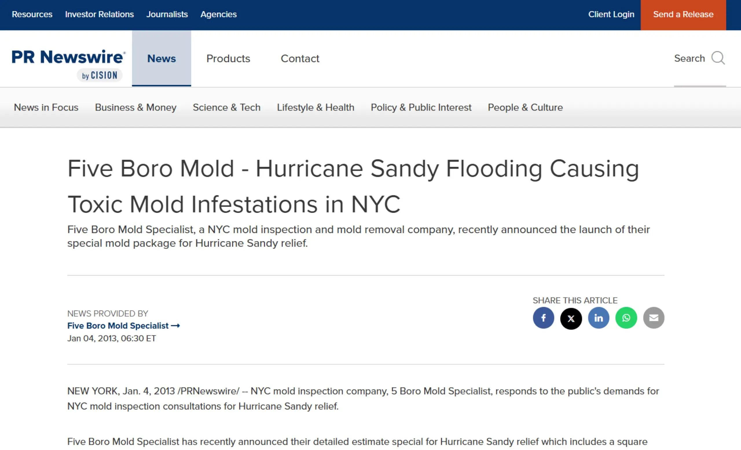 mold pr