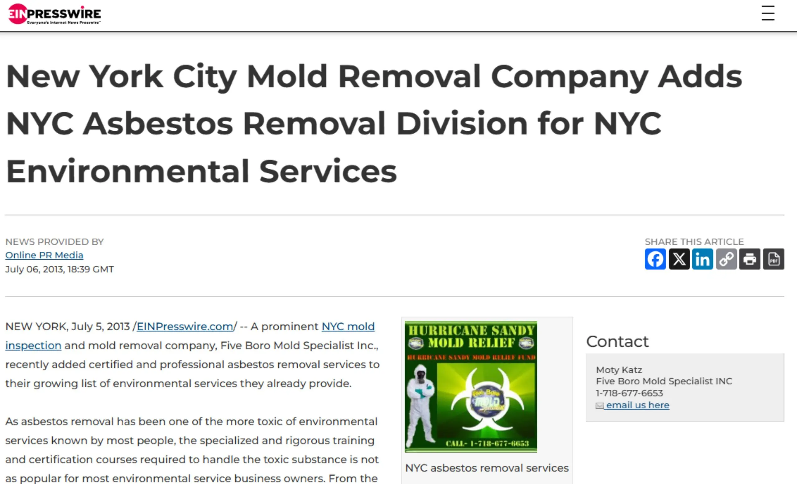 mold removal