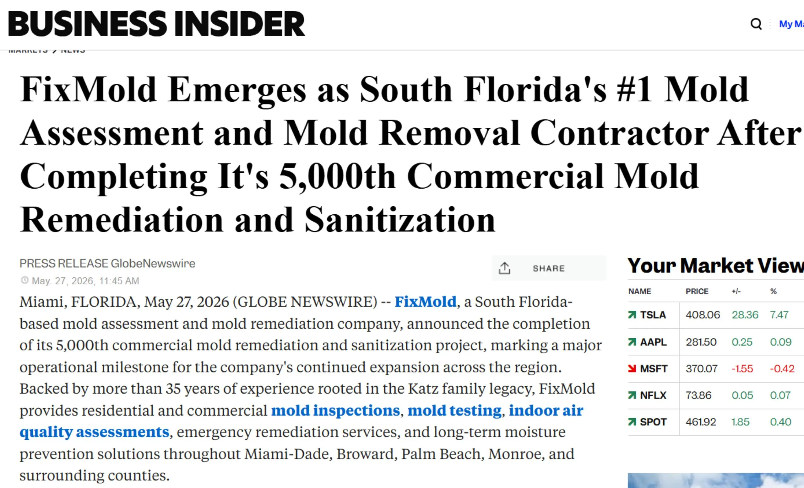 FixMold Emerges