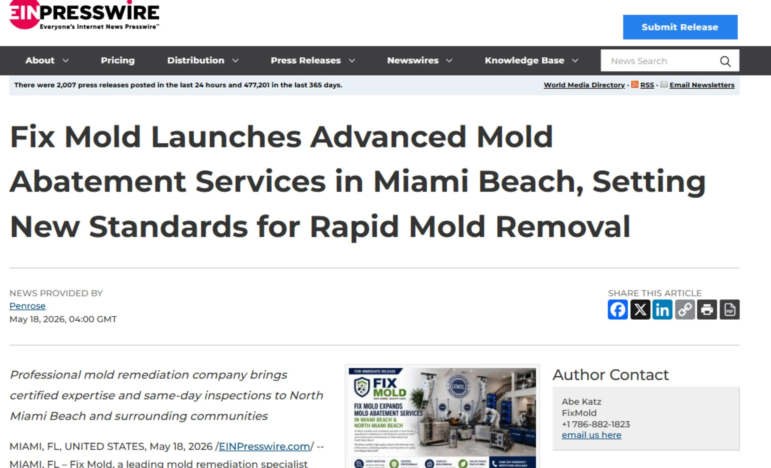 Rapid Mold Removal
