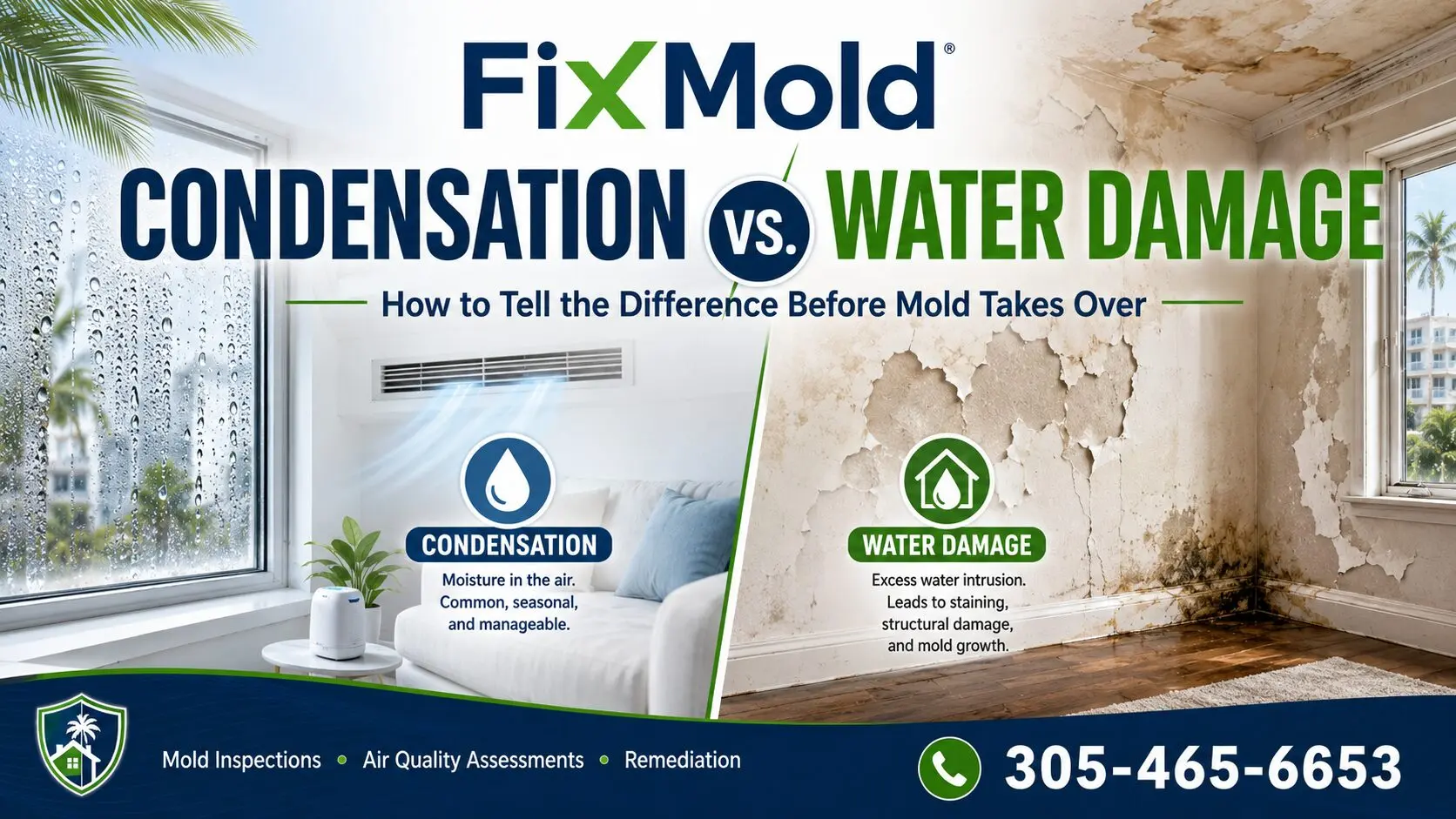Condensation vs. Water Damage